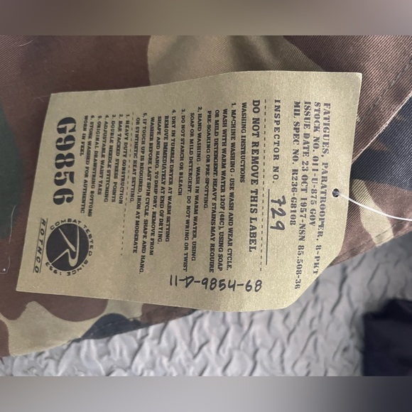 Camo pants, Rothco, XLarge (waist 39-43) - Picture 3 of 4